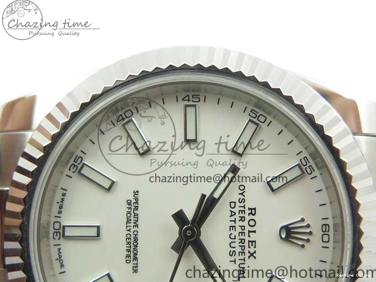 0130 DateJust 126334 SS Noob 1:1 904L Best Edition White Dial Stick Markers on Oyster Bracelet A MultiPurpose 3172